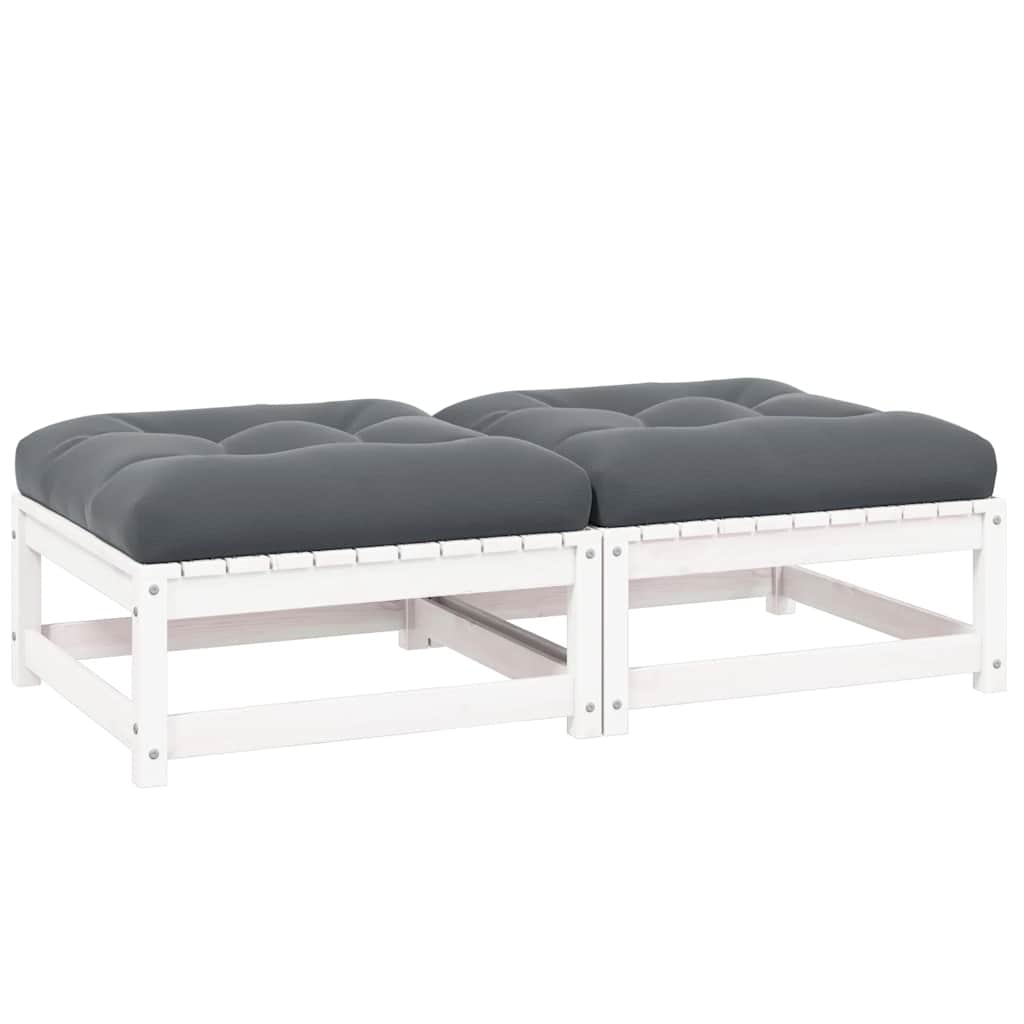 3 Piece Garden Lounge Set With Cushions Solid Pinewood