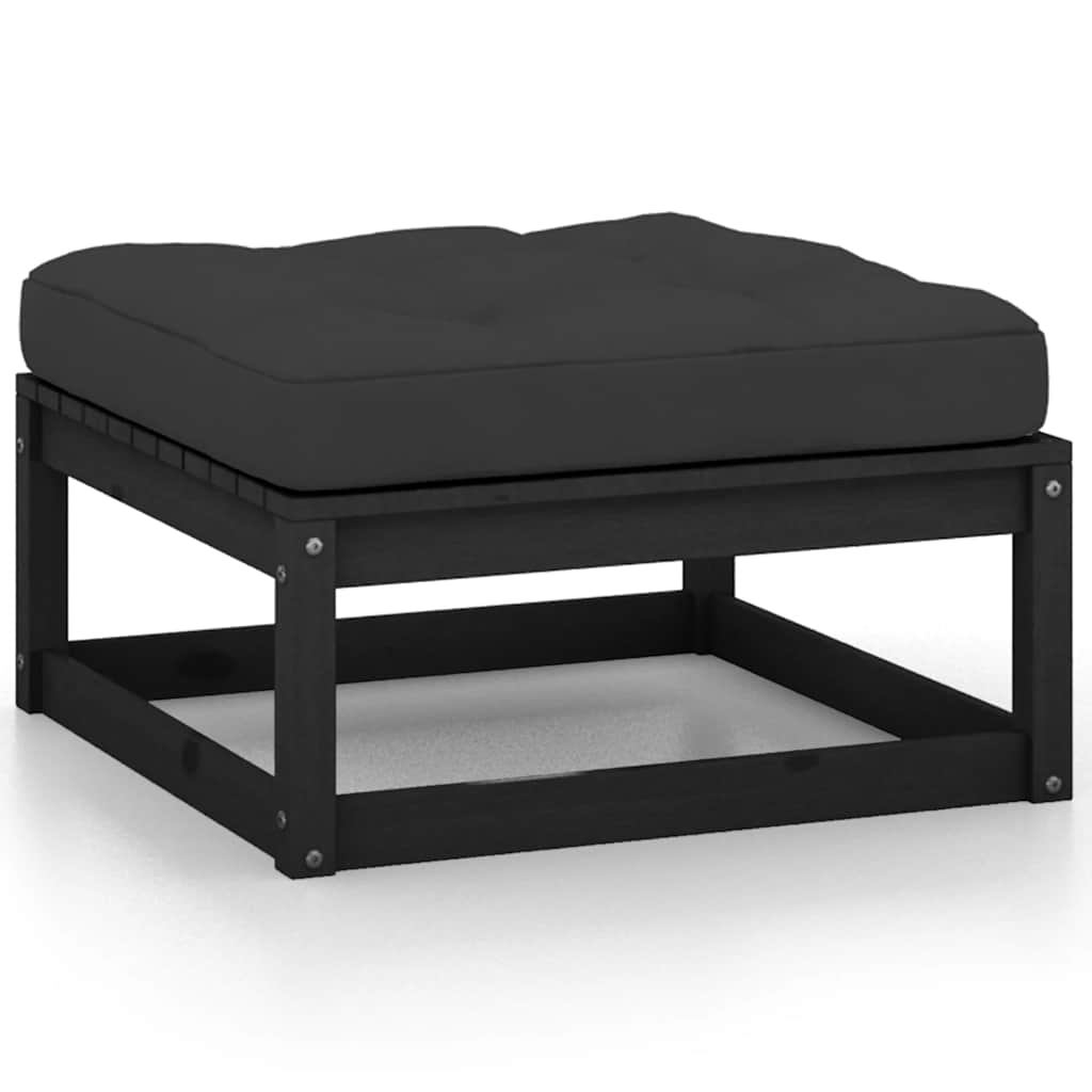 3 Piece Garden Lounge Set With Cushions Solid Pinewood