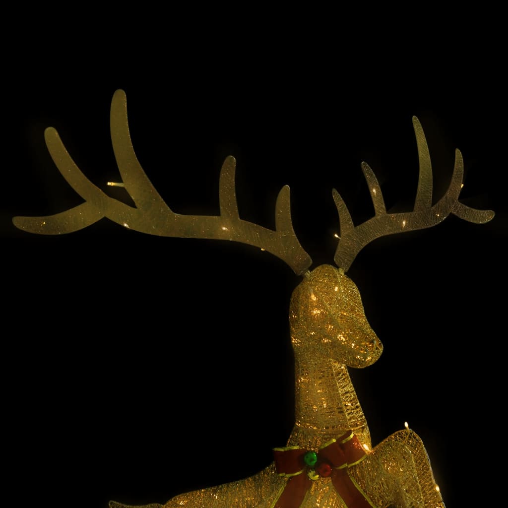 Flying Reindeer Christmas Decoration 120 Leds Warm White