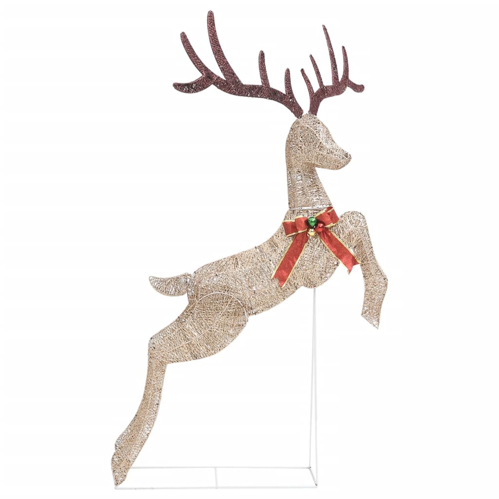 Flying Reindeer Christmas Decoration 120 Leds Warm White