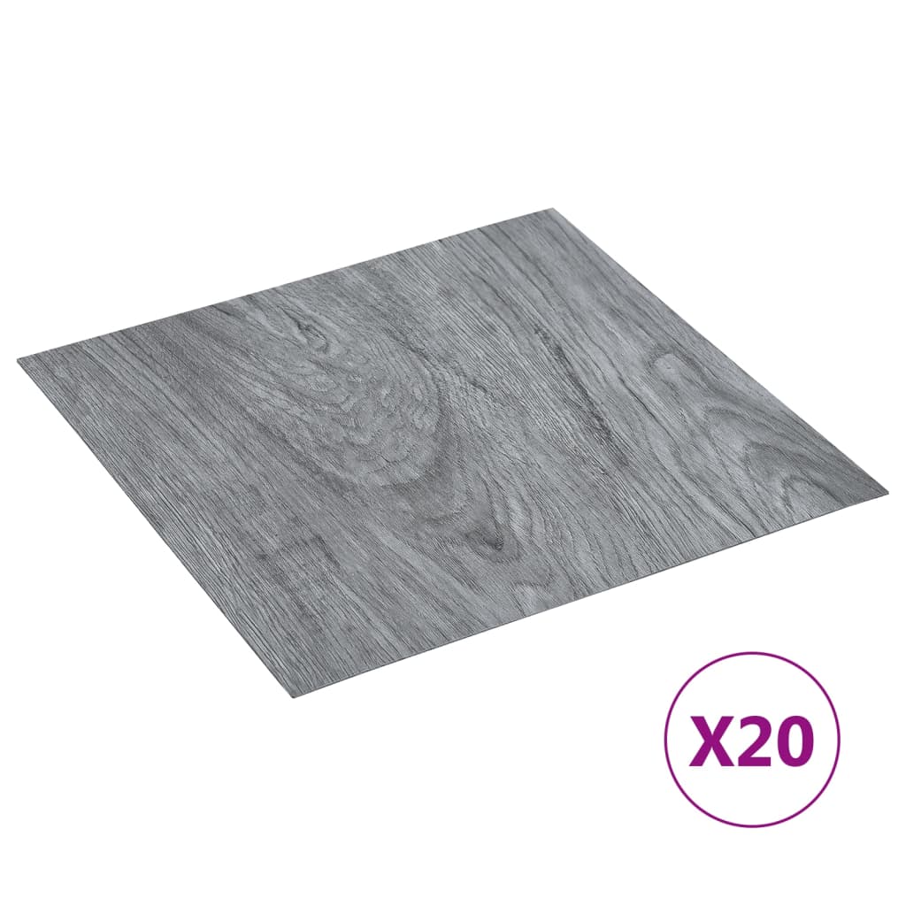 Self-Adhesive Flooring Planks 20 Pcs Pvc 1.86 M² Beige