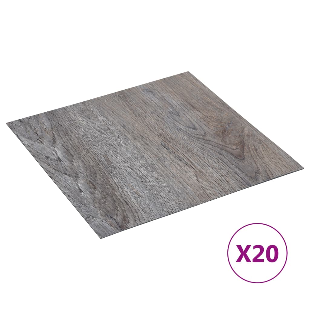 Self-Adhesive Flooring Planks 20 Pcs Pvc 1.86 M² Beige