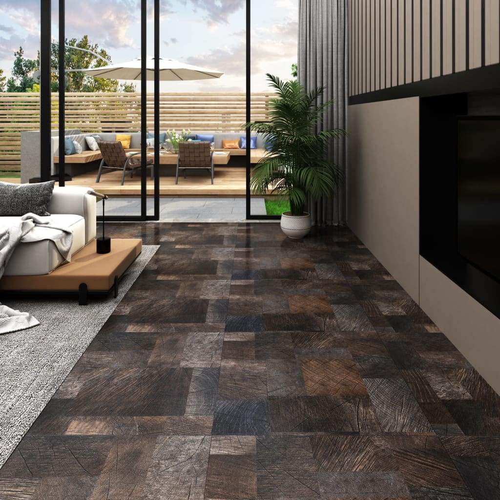 Self-Adhesive Flooring Planks 20 Pcs Pvc 1.86 M² Beige