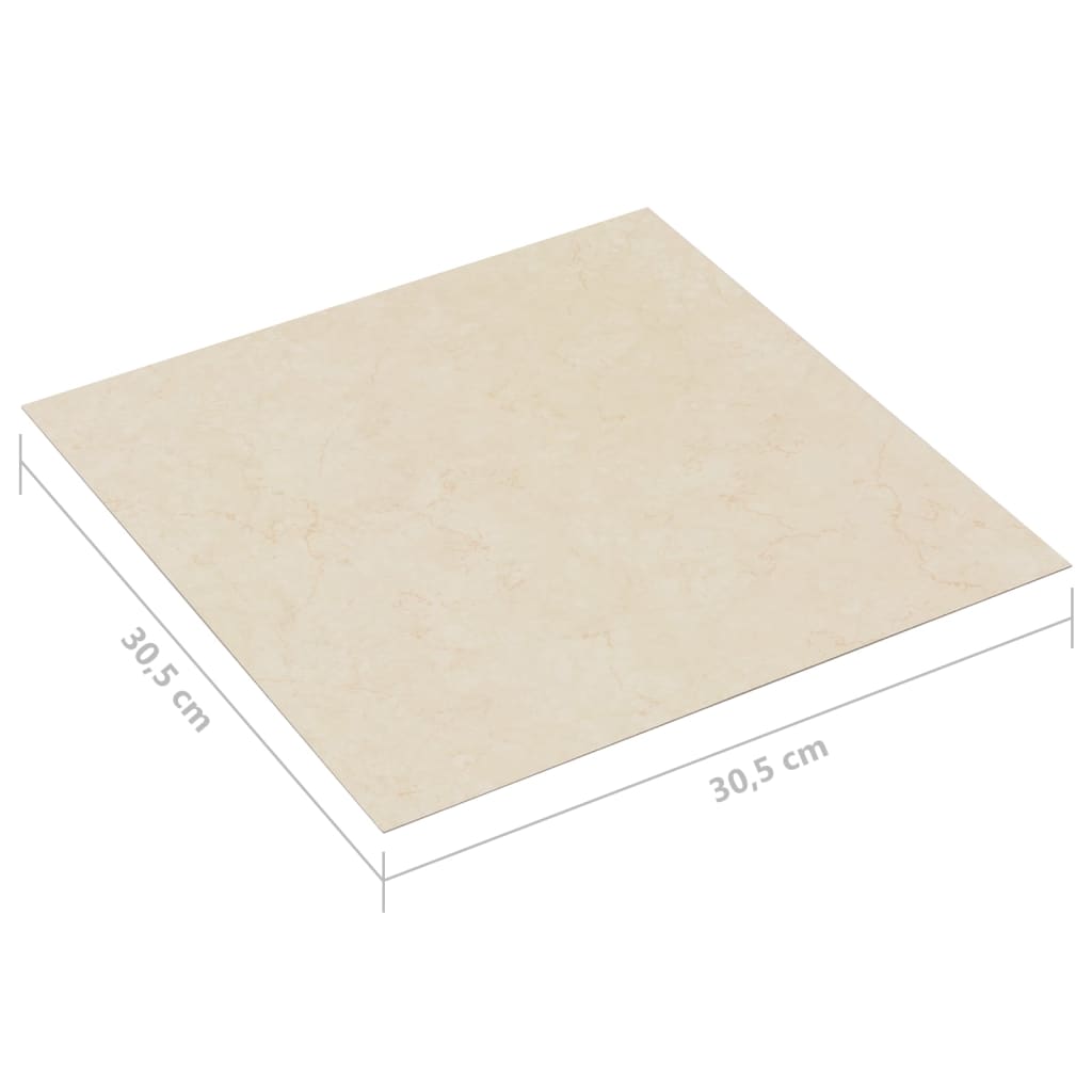 Self-Adhesive Flooring Planks 20 Pcs Pvc 1.86 M² Beige