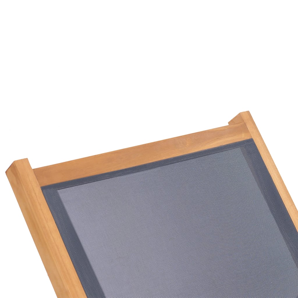 Folding Sun Loungers With Wheels 2 Pcs Solid Teak And Textilene