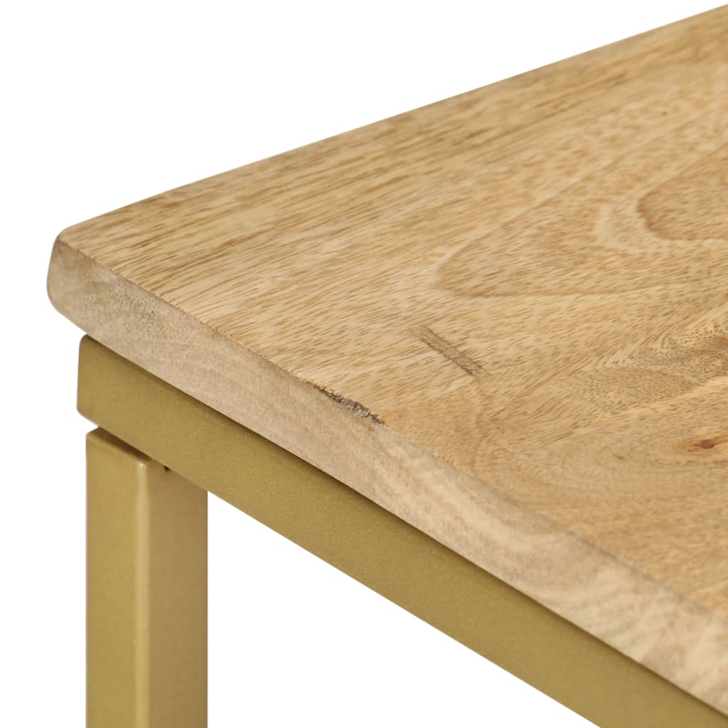 Side Table 35X45X65 Cm Solid Mango Wood