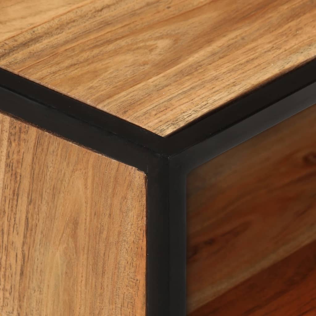 Bed Cabinet 40X30X50 Cm Solid Acacia Wood