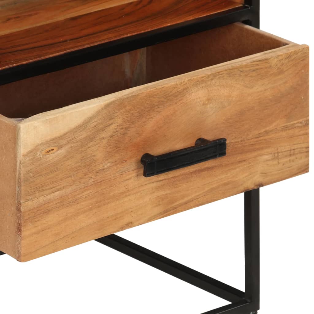 Bed Cabinet 40X30X50 Cm Solid Acacia Wood