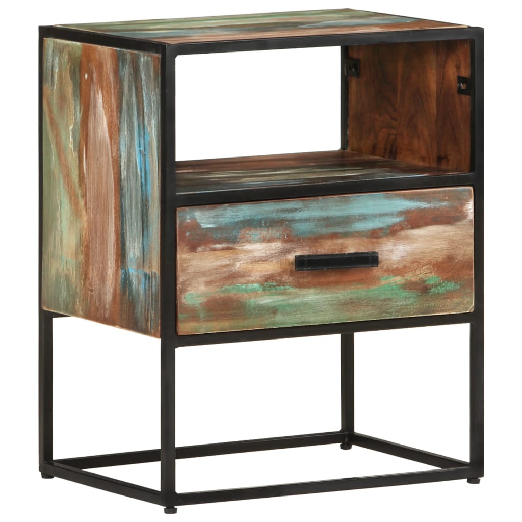 Bed Cabinet 40X30X50 Cm Solid Acacia Wood