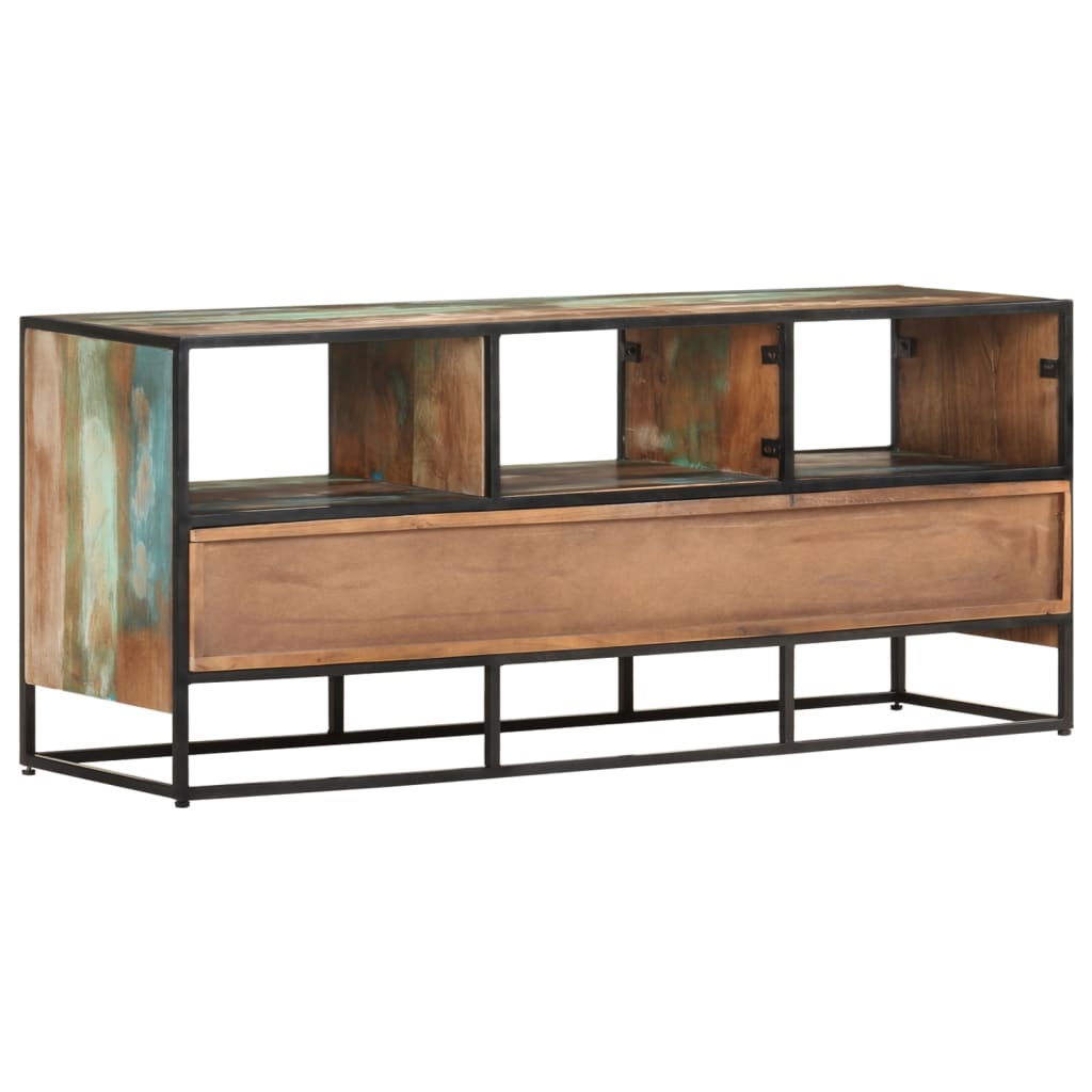 Tv Cabinet 110X30X45 Cm Solid Reclaimed Wood