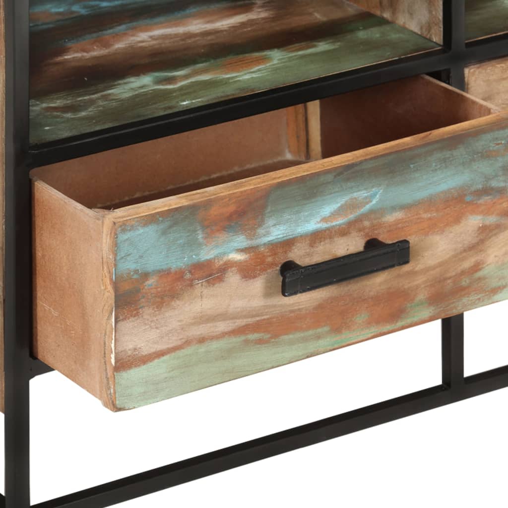 Tv Cabinet 110X30X45 Cm Solid Reclaimed Wood