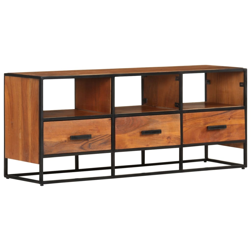 Tv Cabinet 110X30X45 Cm Solid Reclaimed Wood