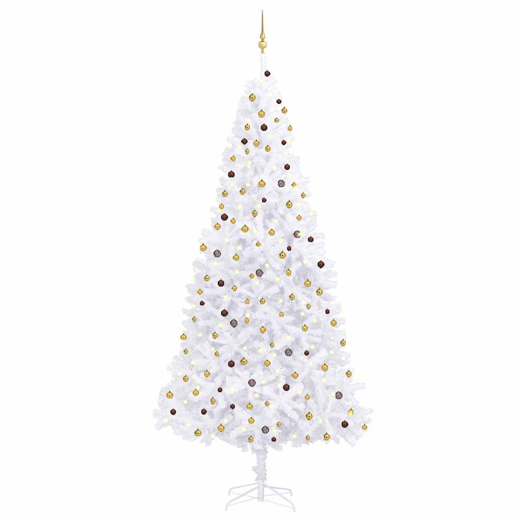 Artificial Pre-Lit Christmas Tree With Ball Set Leds 400 Cm
