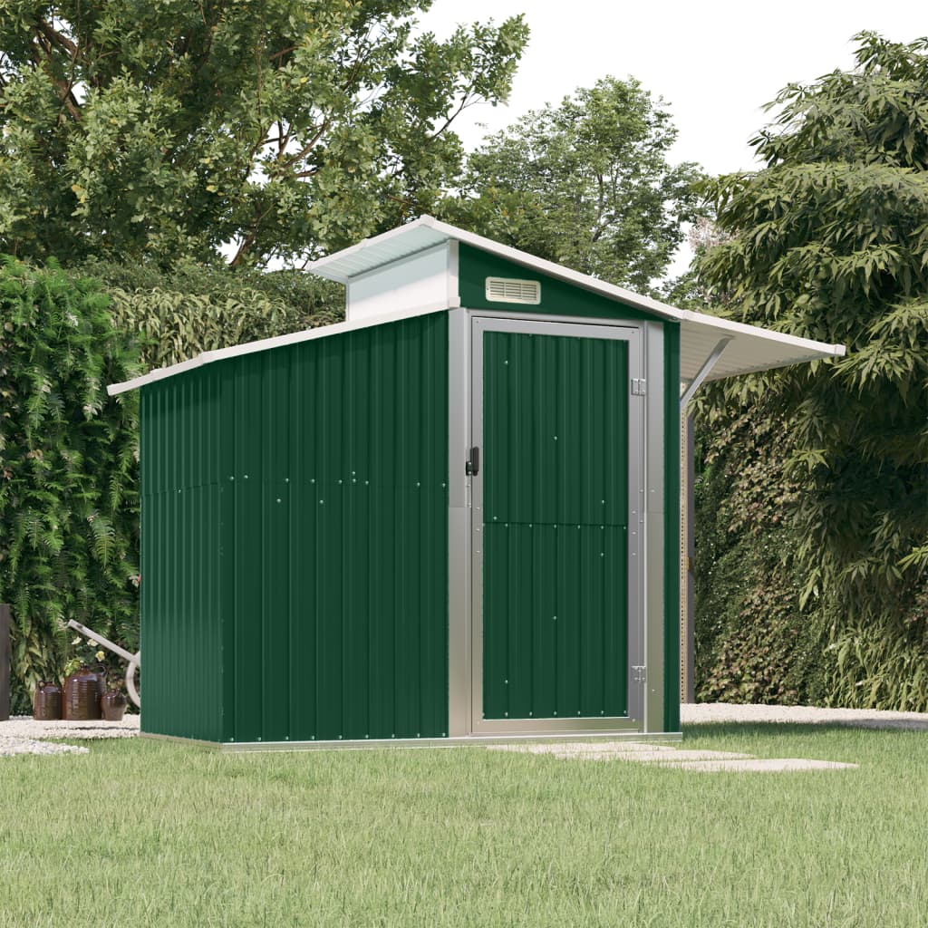 Garden Shed 270X130X208.5 Cm Galvanised Steel