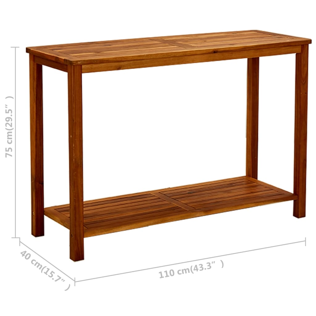 Garden Console Table Solid Acacia Wood