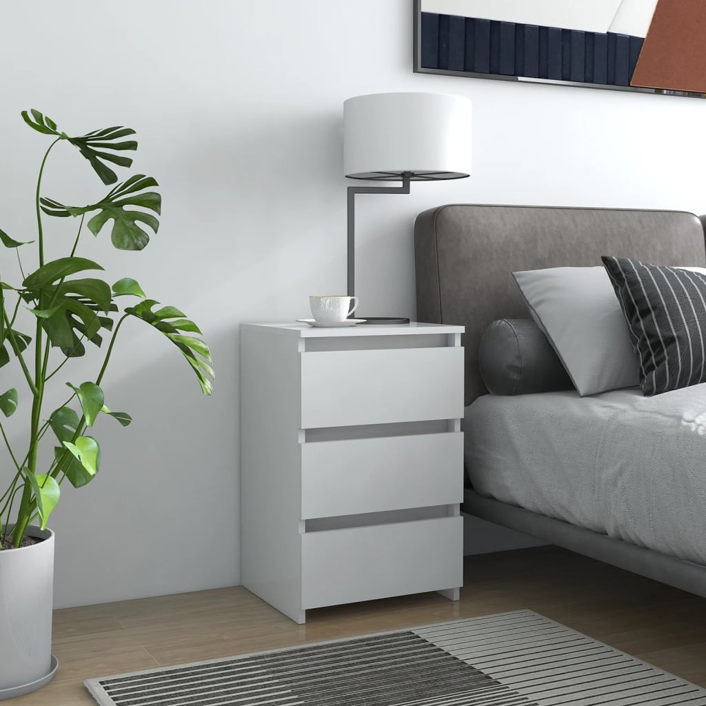 Bed Cabinet 40X35X62.5 Cm Engineered Wood