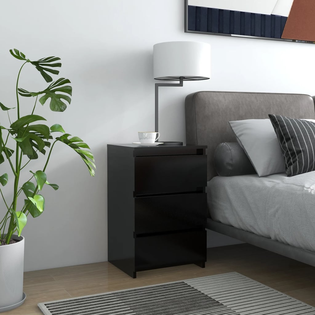 Bed Cabinet 40X35X62.5 Cm Engineered Wood