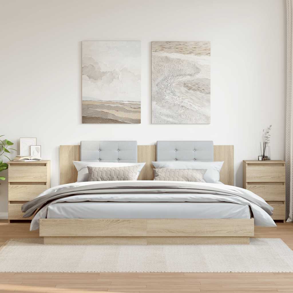Bed Cabinet 40X35X62.5 Cm Engineered Wood