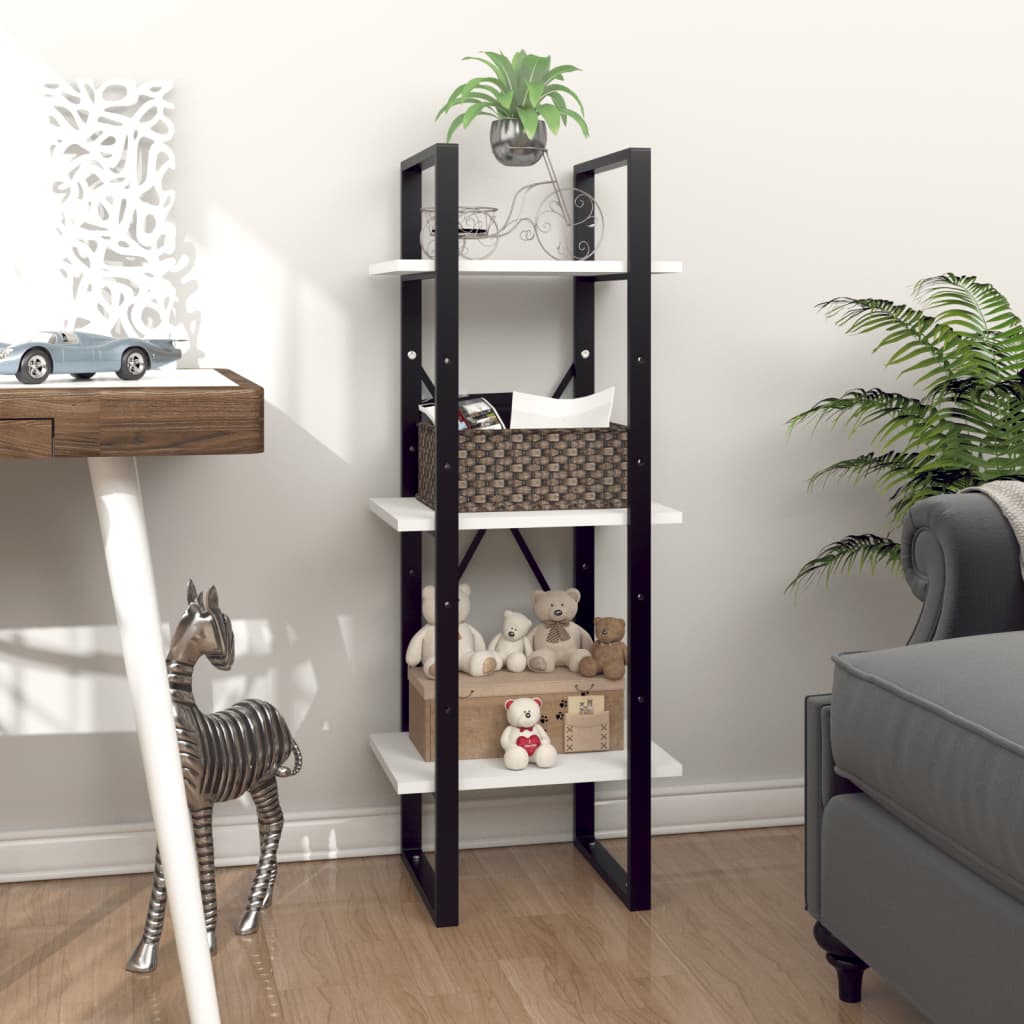 3-Tier Book Cabinet 40X30X Solid Pine
