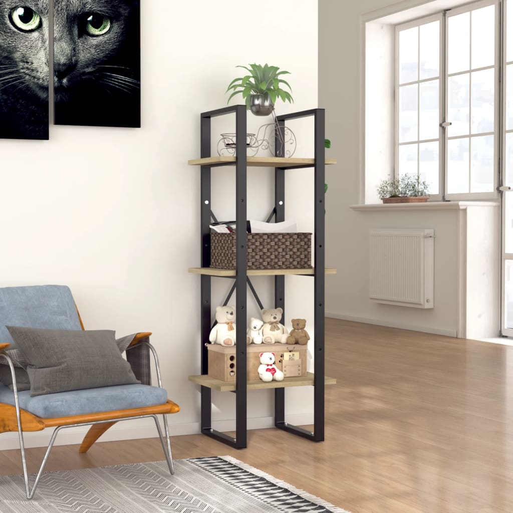 3-Tier Book Cabinet 40X30X Solid Pine
