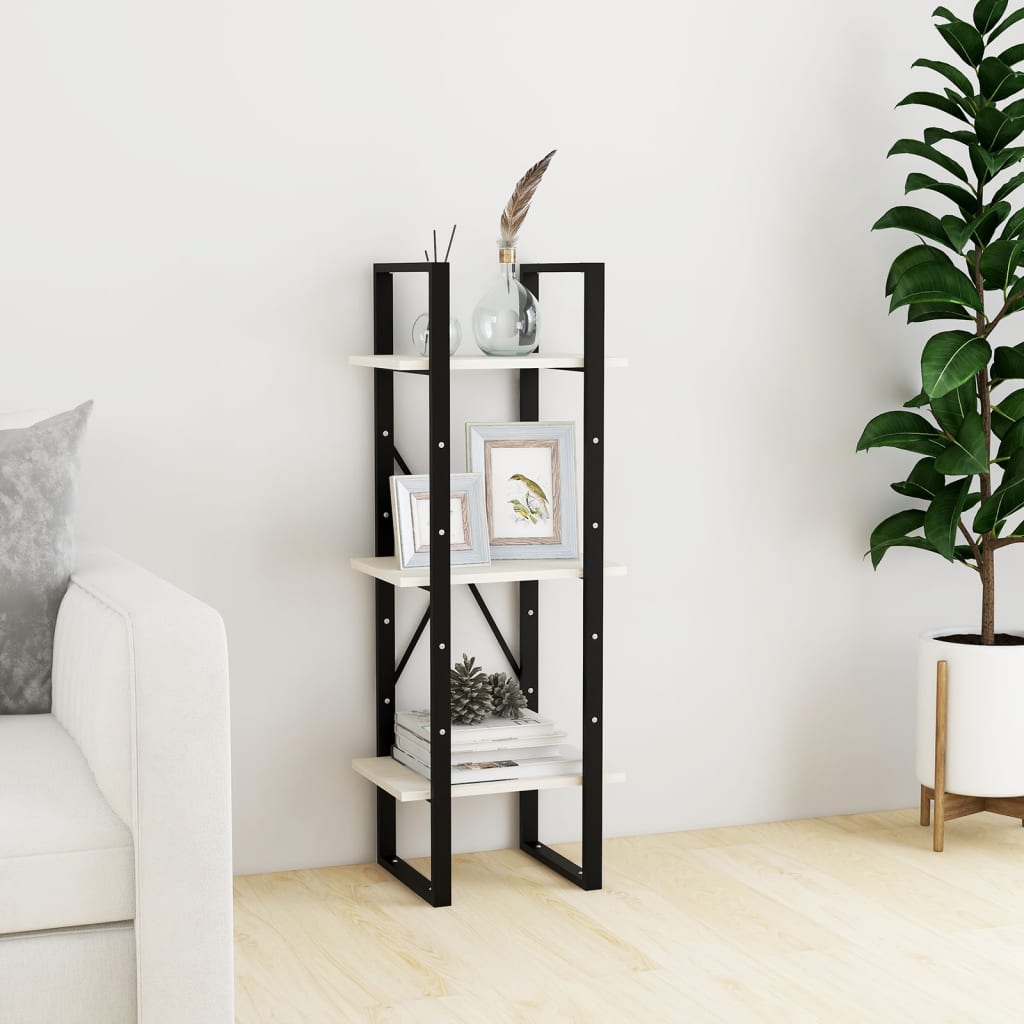 3-Tier Book Cabinet 40X30X Solid Pine