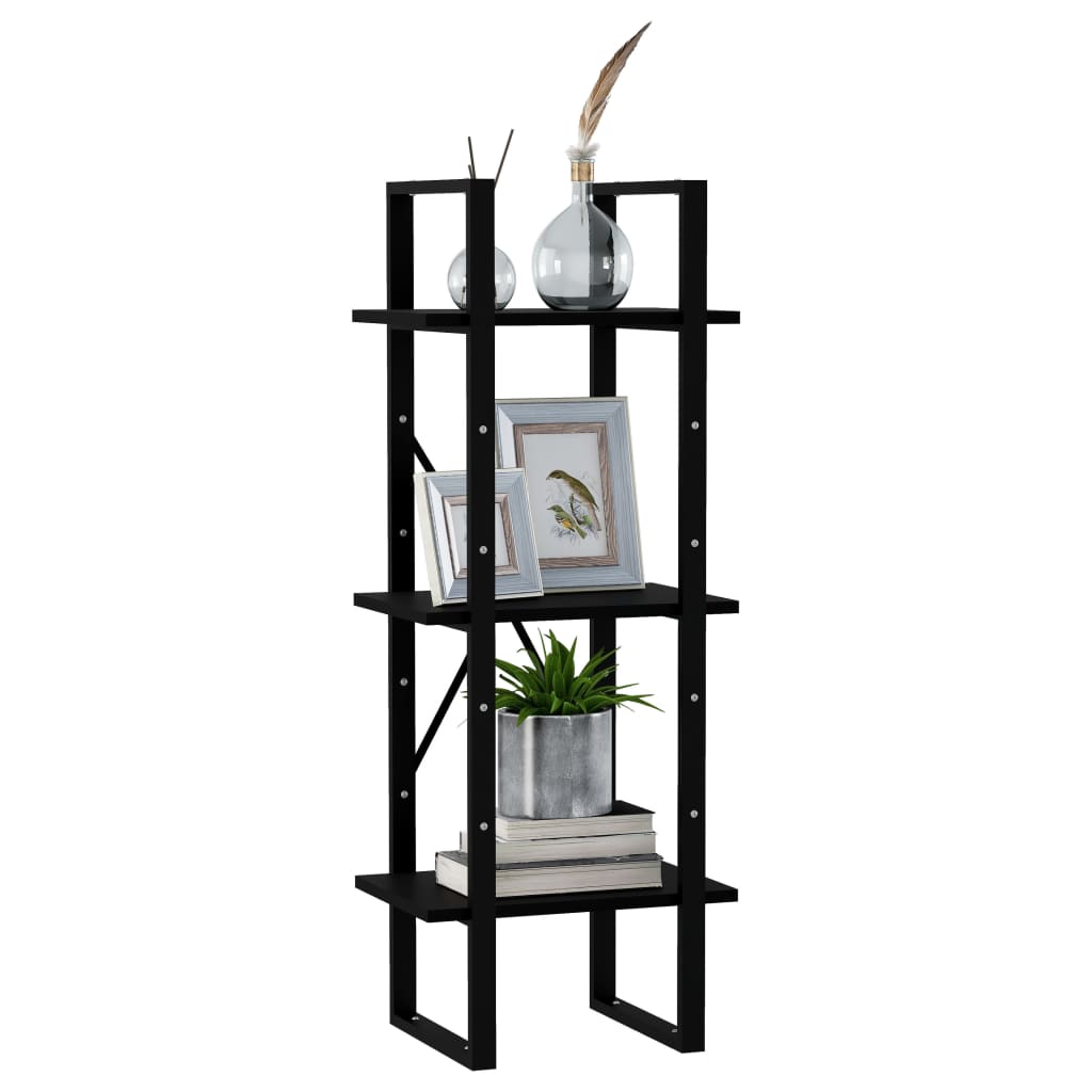 3-Tier Book Cabinet 40X30X Solid Pine