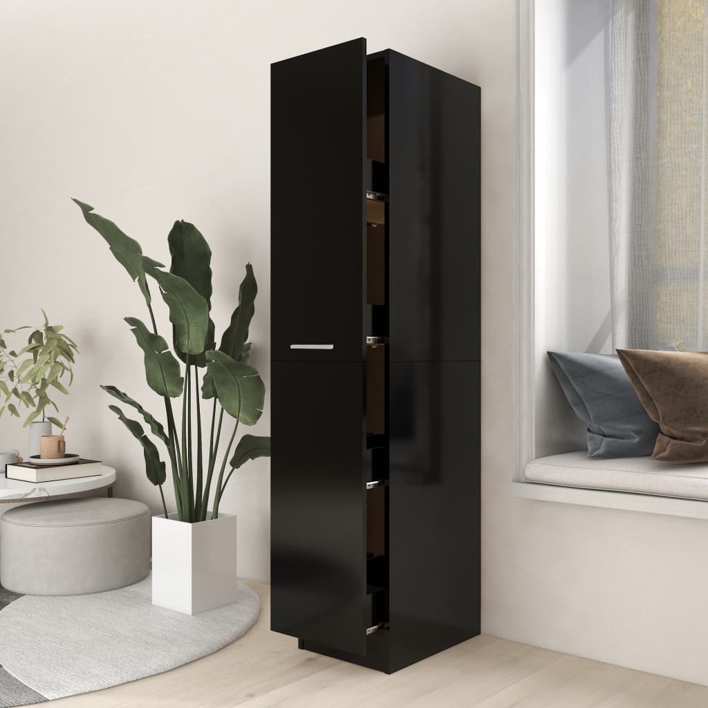 Apothecary Cabinet 30X42.5X150 Cm Engineered Wood
