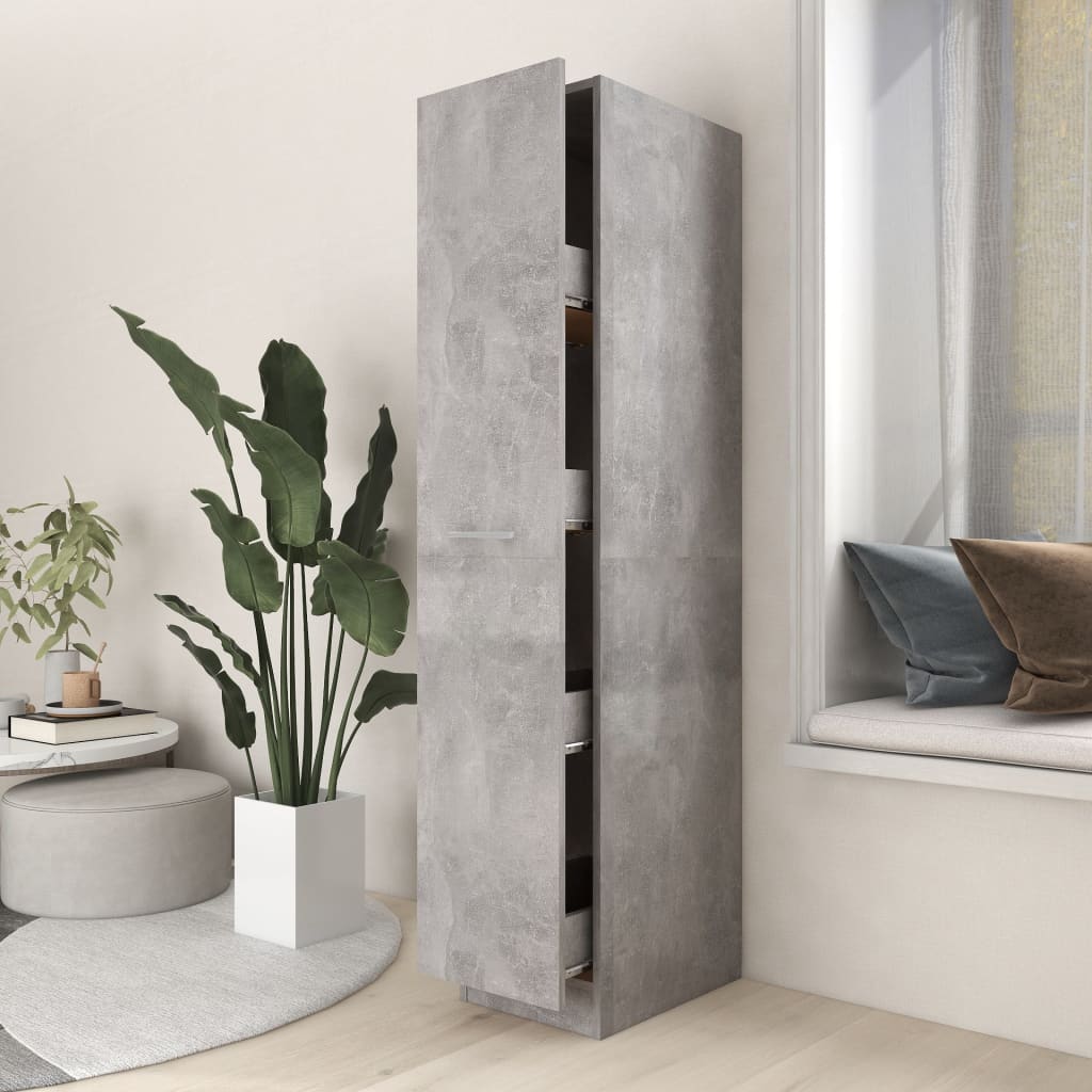 Apothecary Cabinet 30X42.5X150 Cm Engineered Wood