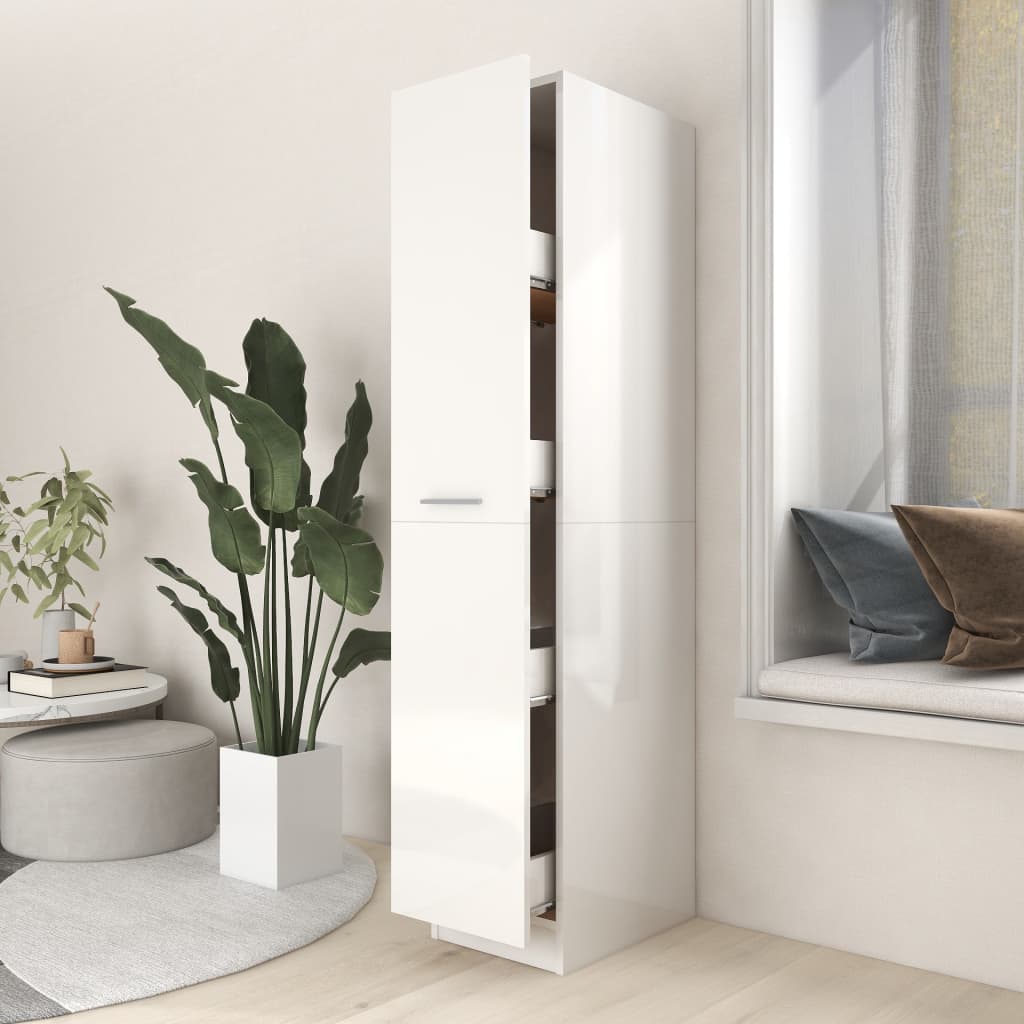 Apothecary Cabinet 30X42.5X150 Cm Engineered Wood