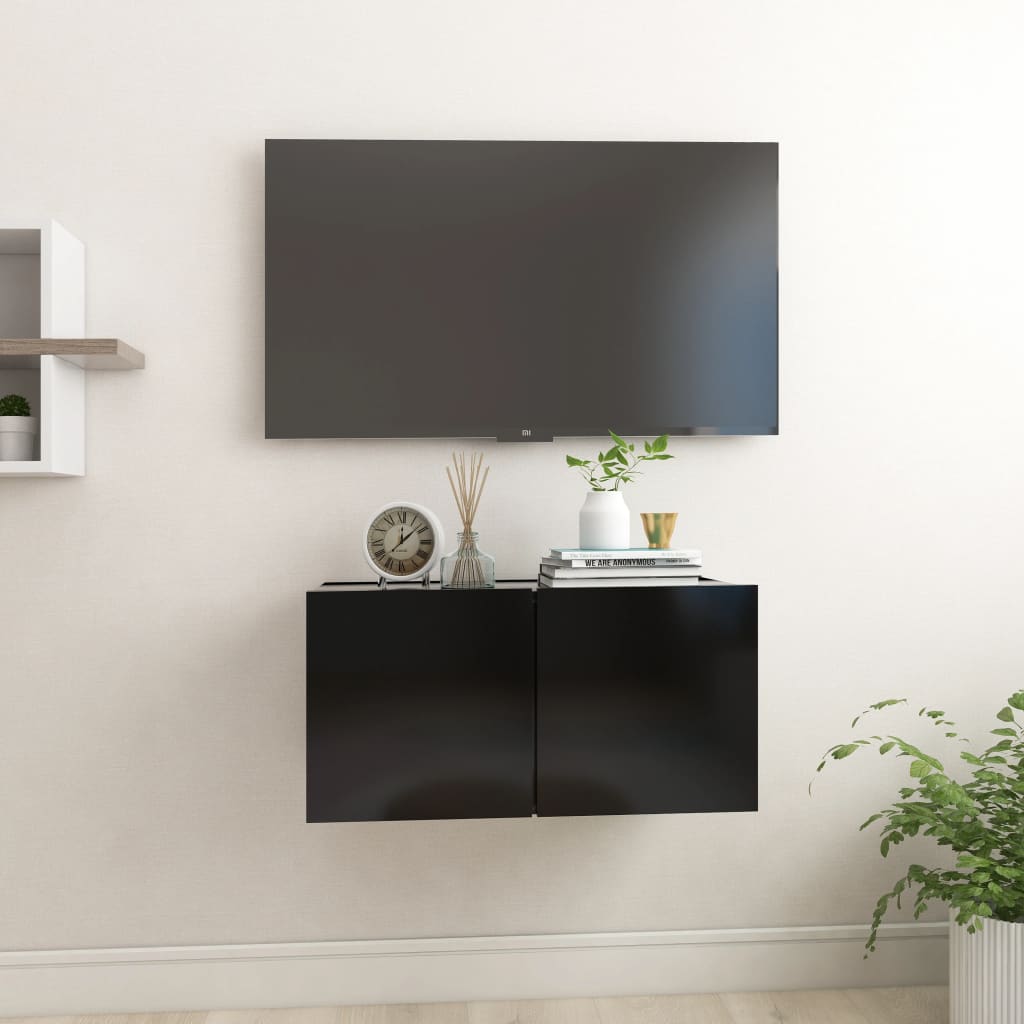 Hanging Tv Cabinets 3 Pcs 60X30X30 Cm