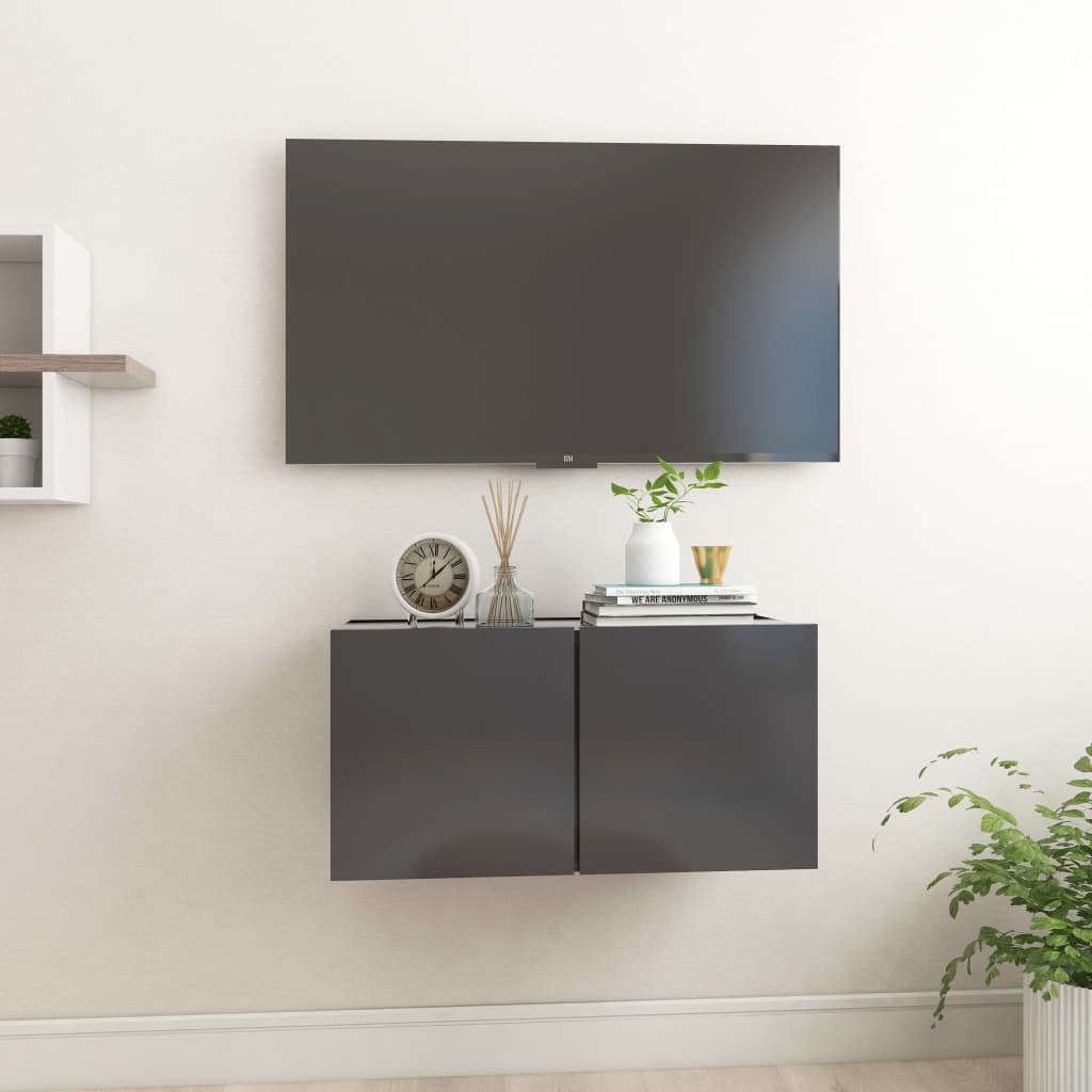 Hanging Tv Cabinets 3 Pcs 60X30X30 Cm