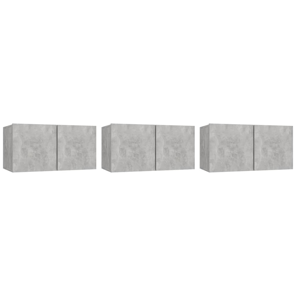 Hanging Tv Cabinets 3 Pcs 60X30X30 Cm