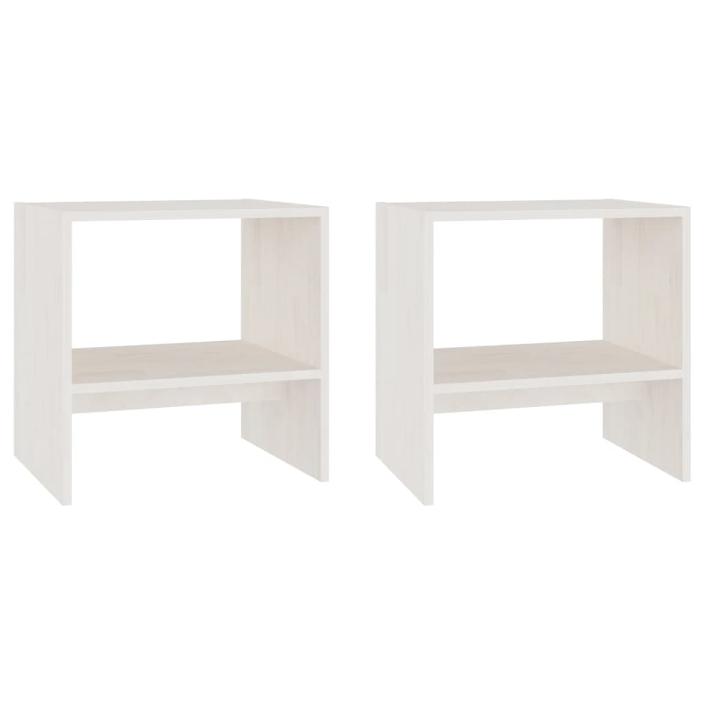 Bedside Cabinets 2 Pcs 40X30.5X40 Cm Solid Pinewood