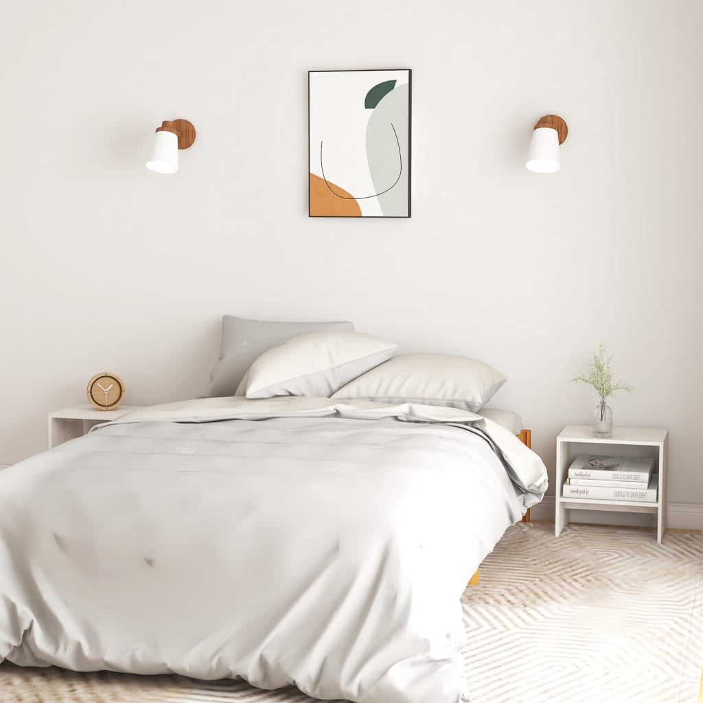 Bedside Cabinets 2 Pcs 40X30.5X40 Cm Solid Pinewood