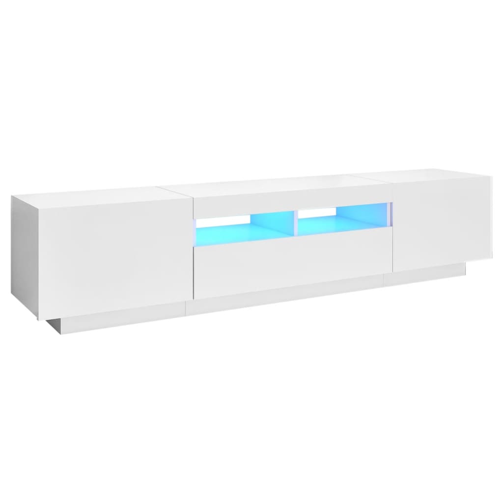 Tv Cabinet With Led Lights 180X35X40 Cm