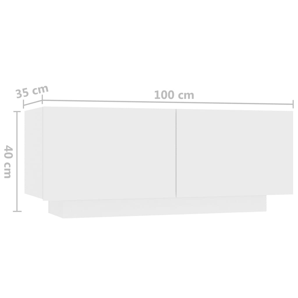 Tv Cabinet With Led Lights 180X35X40 Cm