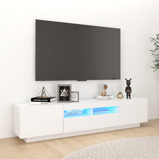 Tv Cabinet With Led Lights 180X35X40 Cm