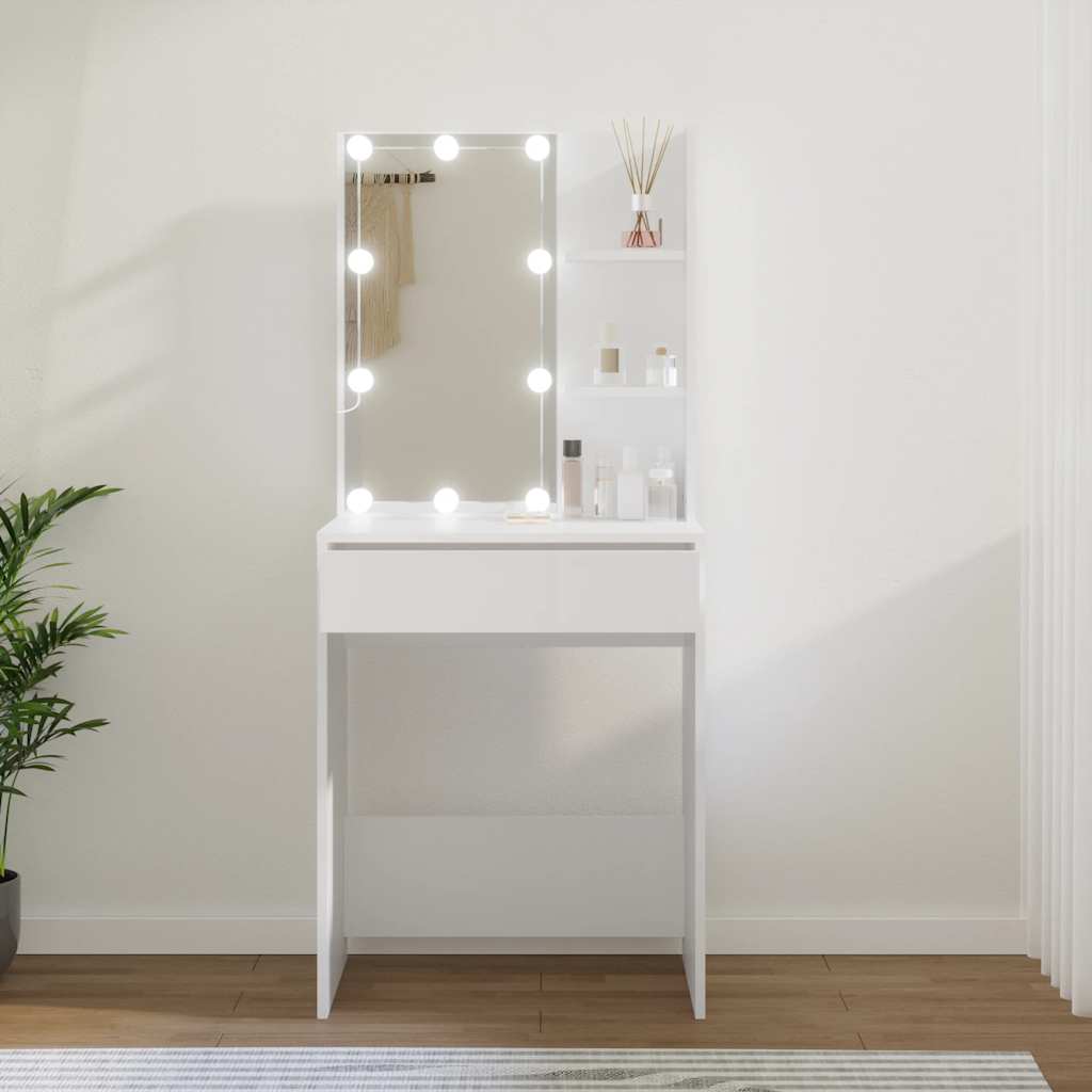 Dressing Table With Led 60X40X140 Cm