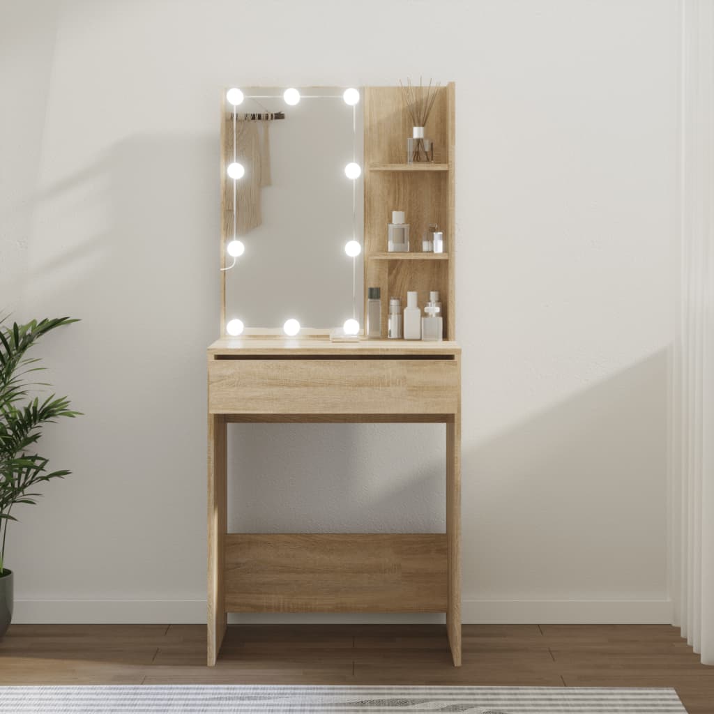 Dressing Table With Led 60X40X140 Cm