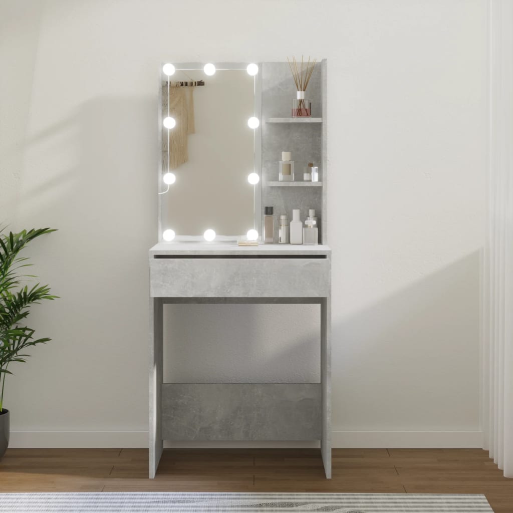 Dressing Table With Led 60X40X140 Cm