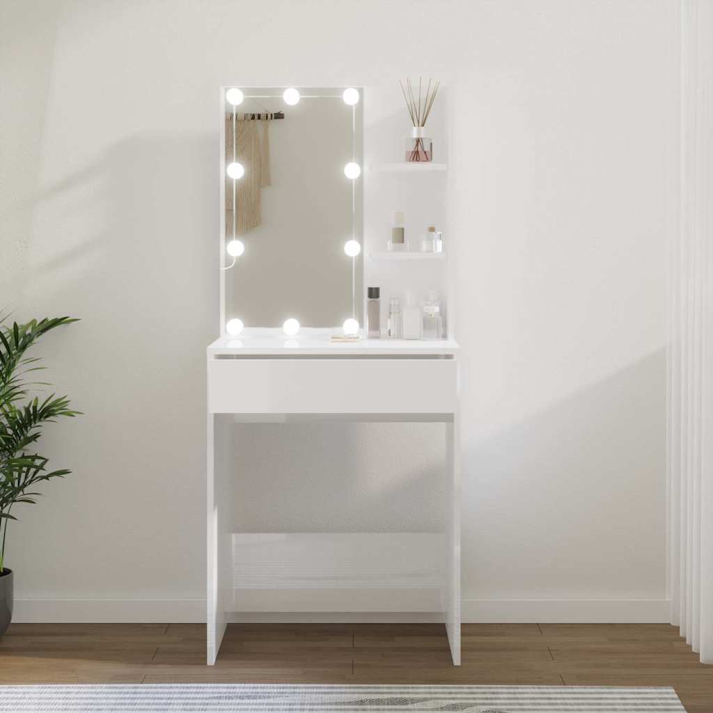 Dressing Table With Led 60X40X140 Cm
