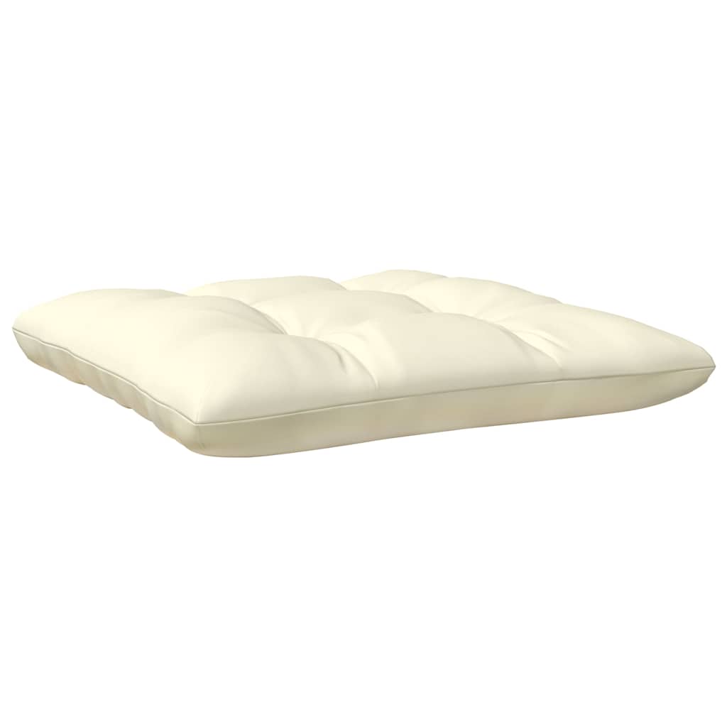 3 Piece Garden Lounge Set With Cream Cushions Solid Pinewood