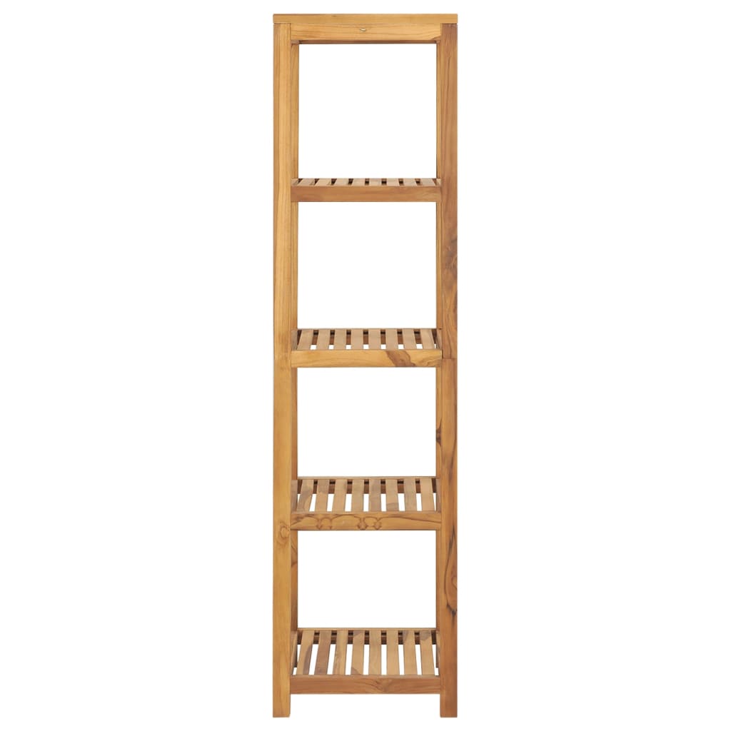 4-Tier Bathroom Storage Rack Solid Wood Teak 42X42X165 Cm