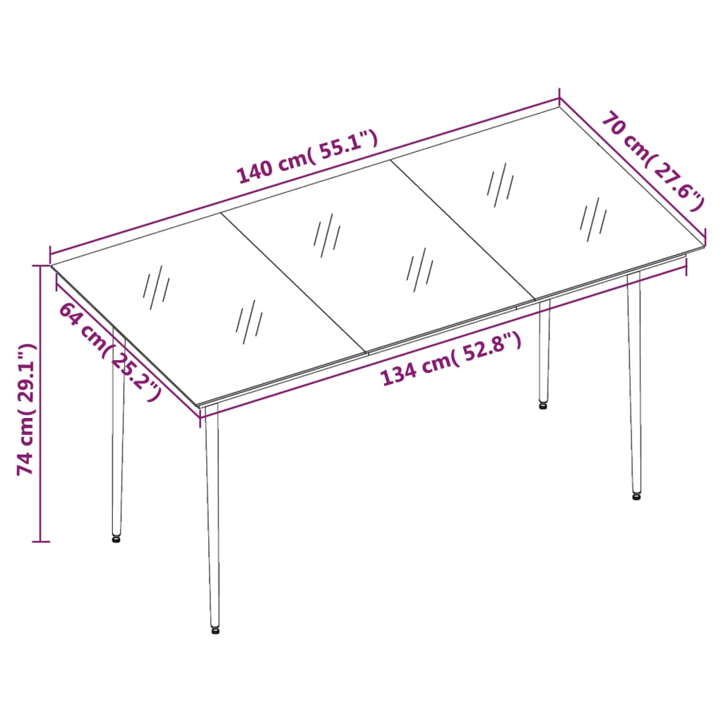 7 Piece Garden Dining Set With Cushions Grey
