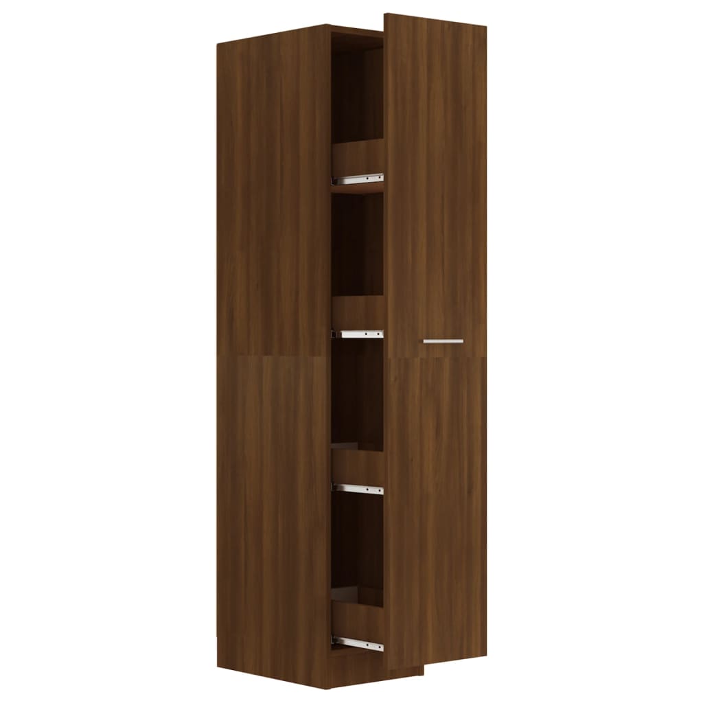 Apothecary Cabinet 30X42.5X150 Cm Engineered Wood