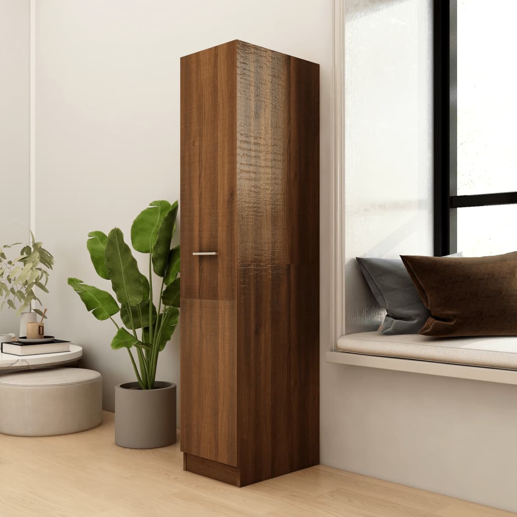 Apothecary Cabinet 30X42.5X150 Cm Engineered Wood