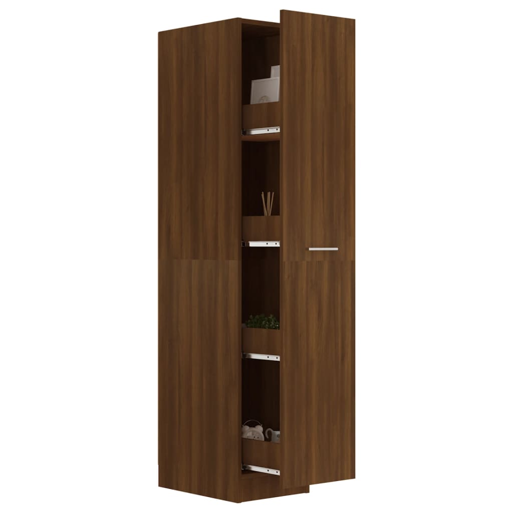 Apothecary Cabinet 30X42.5X150 Cm Engineered Wood