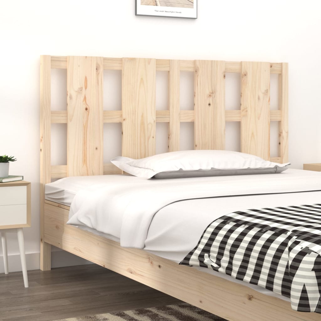 Bed Headboard 155.5 Cm Solid Wood Pine