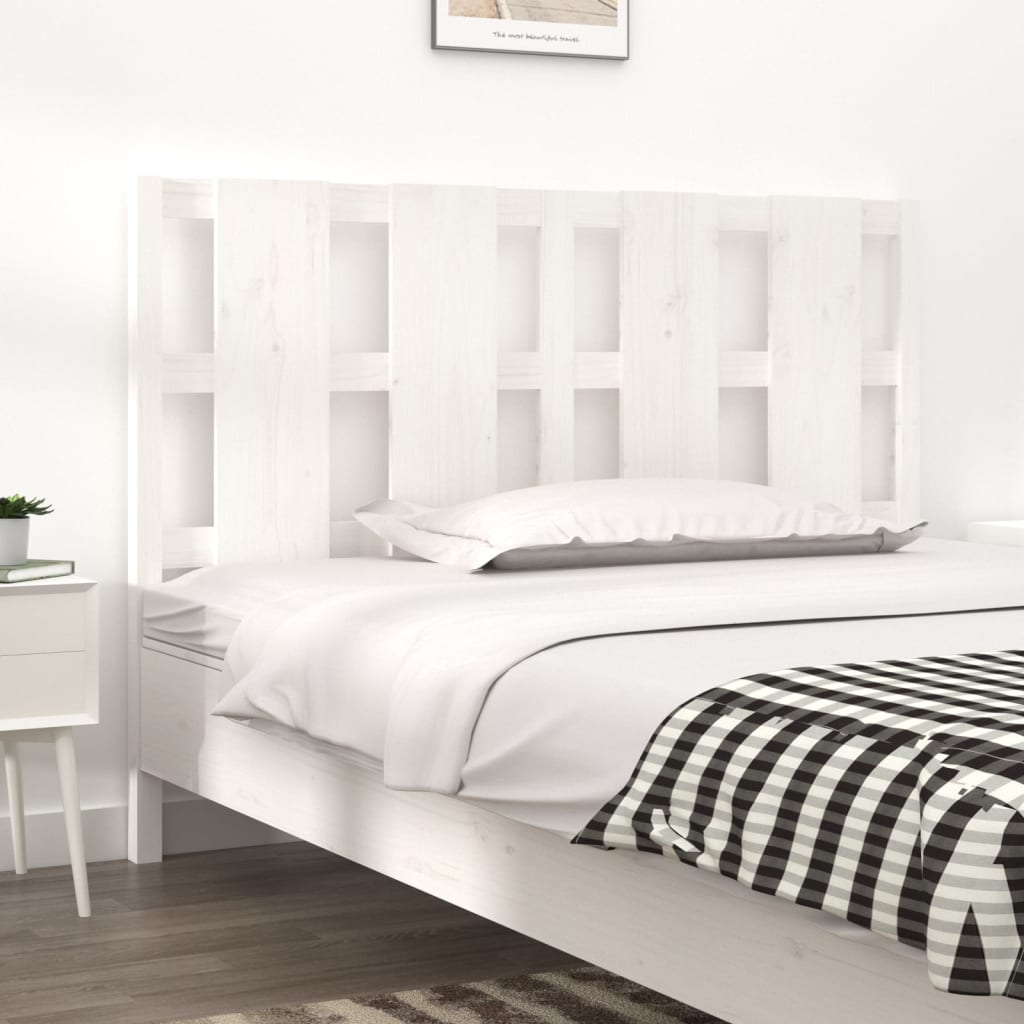 Bed Headboard 155.5 Cm Solid Wood Pine