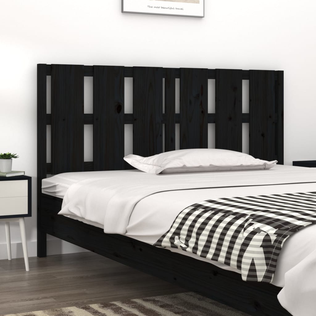 Bed Headboard 155.5 Cm Solid Wood Pine